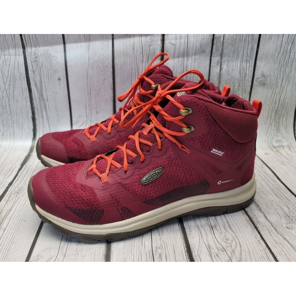 Keen Terradora II Mid Waterproof Hiking Women's 12 Boots Rhubarb Jam 1025435